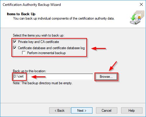 Private key and CA certificate - img