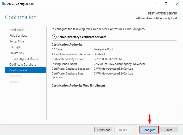 Click Configure to proceed with the configuration - img